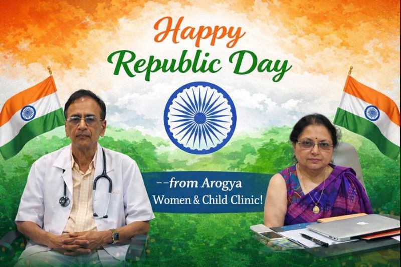 Happy Republic Day from Arogya Women & Child Clinic.